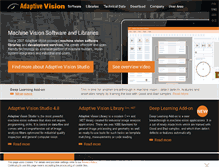Tablet Screenshot of adaptive-vision.com